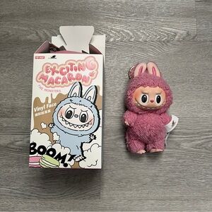 Exciting Macaron Pink Bunny Keychain